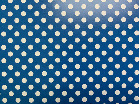 Blue Polka Dot Adhesive Vinyl