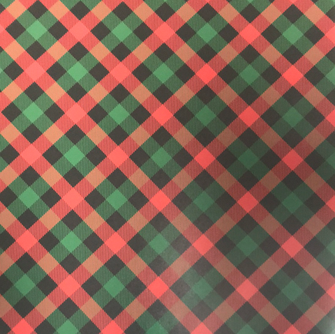 Red & Green Stripped Plaid HTV