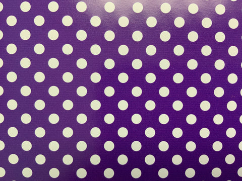 Purple Polka Dot Adhesive Vinyl