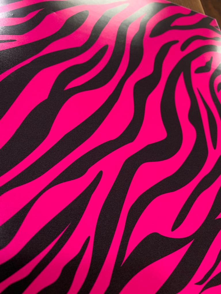 Hot Pink Zebra Print Adhesive Vinyl – SBL Designs
