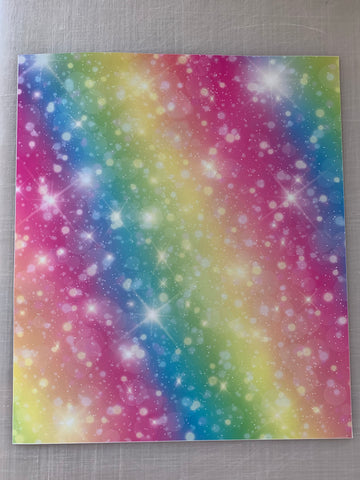 Pastel Rainbow Sky Print Adhesive Vinyl