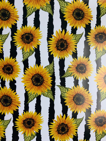 Sunflower Stripes Adhesive Vinyl