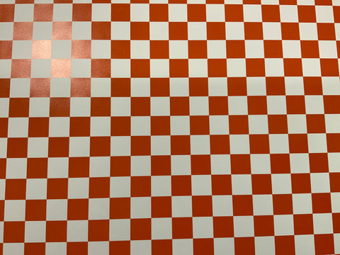 Orange Checkered Board HTV